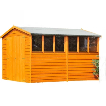Image of Shire Window Overlap Apex Shed - 6ft x 10ft (1790mm x 2990mm)