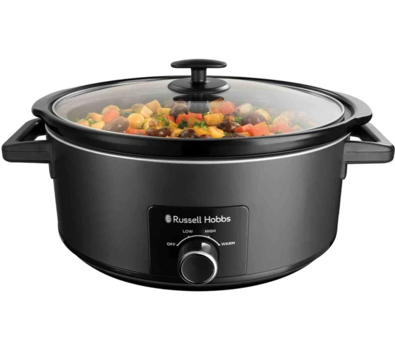 Image of Russell Hobbs 7L Matte Black Slow Cooker 27720