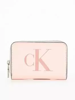 Image of Calvin Klein Jeans CalviSculpted Med Zip Around Purse - Pink, Women