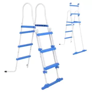 Image of Vidaxl Above-ground Pool Safety Ladder With 3 Steps 107 cm