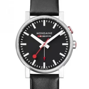 Image of Mens Mondaine Swiss Railways Alarm Watch