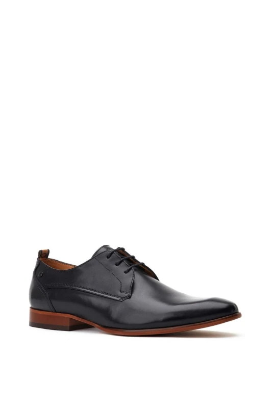Image of Base London Base London Men Gambino Excel Derby Shoe in Black Size: 13 Black 13 Male 5038538369974