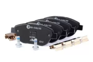 Image of ATE Brake pad set 13.0460-3966.2 Brake pads,Brake pad set, disc brake PEUGEOT,CITROEN,206 Schragheck (2A/C),207 (WA_, WC_),207 CC (WD_),307 CC (3B)