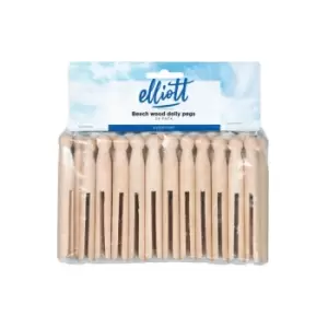 Image of Elliotts Beech Wood Dolly Pegs 24 Pack