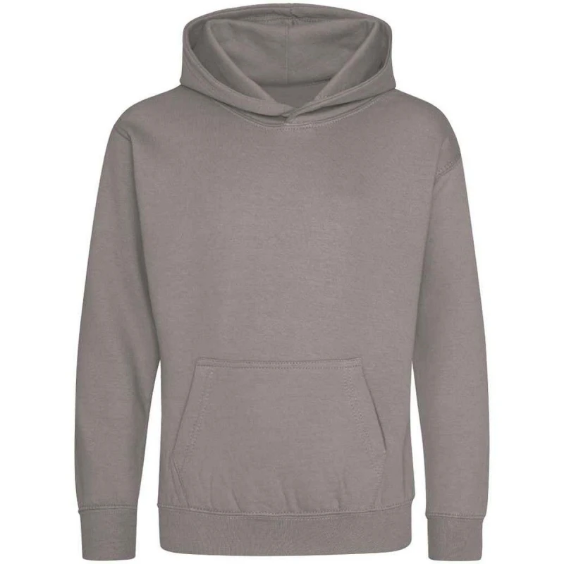 Image of Awdis JH001B girls's Children's Sweatshirt in Grey