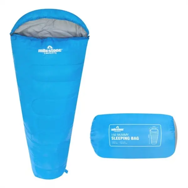 Image of Milestone Mummy Sleeping Bag - Blue - Single - 2 Seasons 27019