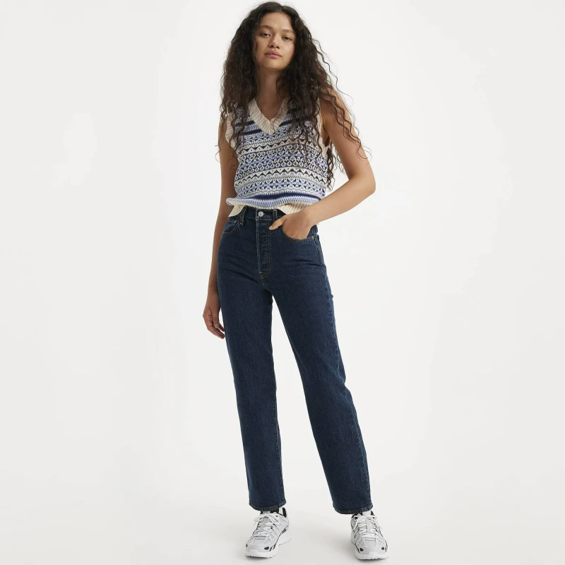 Image of Levis Levis Ribcage Jeans - Blue Blue 27 S