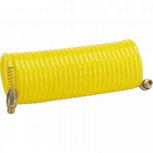 Image of Draper DIY Coiled Air Line Hose 6mm 7.6m