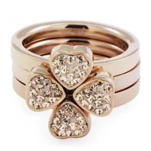 Image of Ladies Folli Follie Size L.5 Hrt 4 Hrt Ring