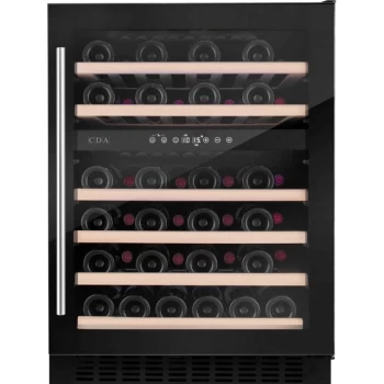 Image of CDA WCCFO602BL 46 Bottles Freestanding Undercounter Wine Cooler Fridge