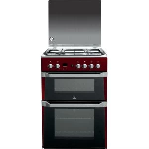 Image of Indesit ID60G2R Double Oven Gas Cooker