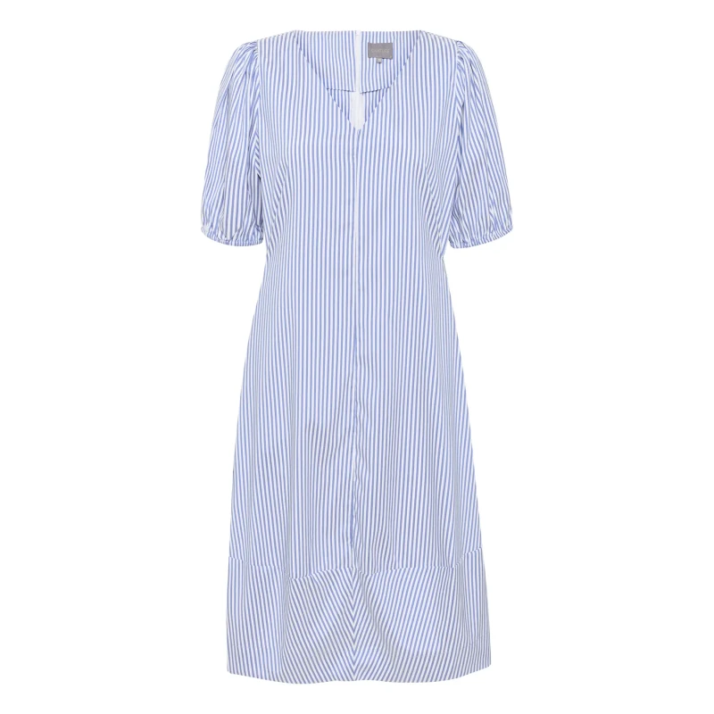 Image of culture Womens puff-sleeve dress CULTURE Abigail Bleu Female M
