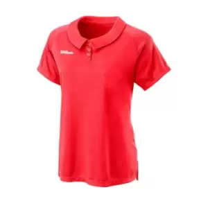 Image of Wilson Team Polo Shirt Womens - Orange