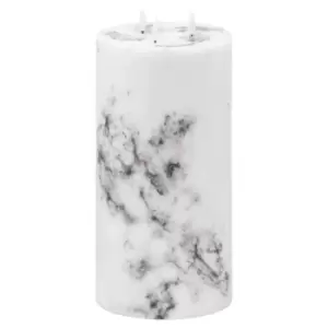 Image of Luxe Collection Natural Glow 6x12 Marble Effect LED Candle