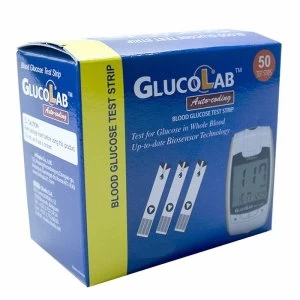 Image of GlucoLab Blood Glucose Test Strips 50 Strips