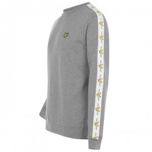 Image of Lyle and Scott Tape Crew Sweatshirt - Grey T28