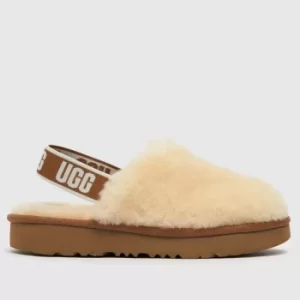 Image of UGG Natural Fluff Yeah Clog Junior Shoes