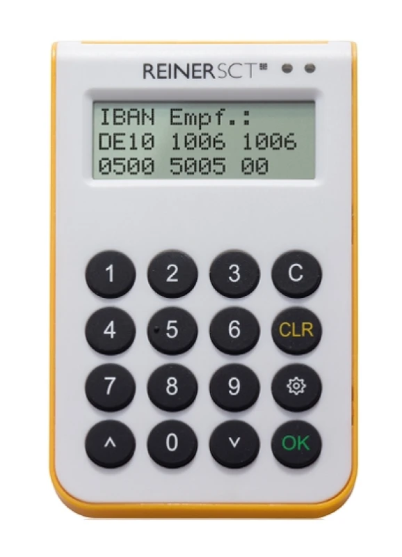 Image of Reiner SCT cyberJack one smart card reader USB White. Yellow