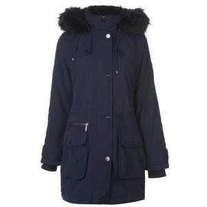 Image of DKNY Parka Jacket Ladies - Navy