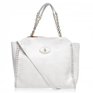 Image of US Polo Assn Benton Large Tote Bag - OFF-WHITE 802