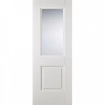 Image of LPD Arnhem White Primed Glazed Internal Door - 1981mm x 838mm (78 inch x 33 inch)