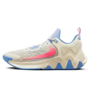 Image of Nike Giannis Immortality 2 Hand Of Atacama, Coconut Milk/Hot Punch-University Blue, size: 10, Male, Basketball Performance, DM0825-103