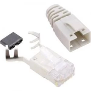 Image of BEL Stewart Connectors SS39WSE RJ45 Connector CAT 6 8P8C RJ45 Plug straight White