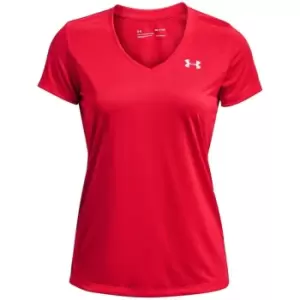 Image of Under Armour Tech Solid T Shirt Ladies - Red