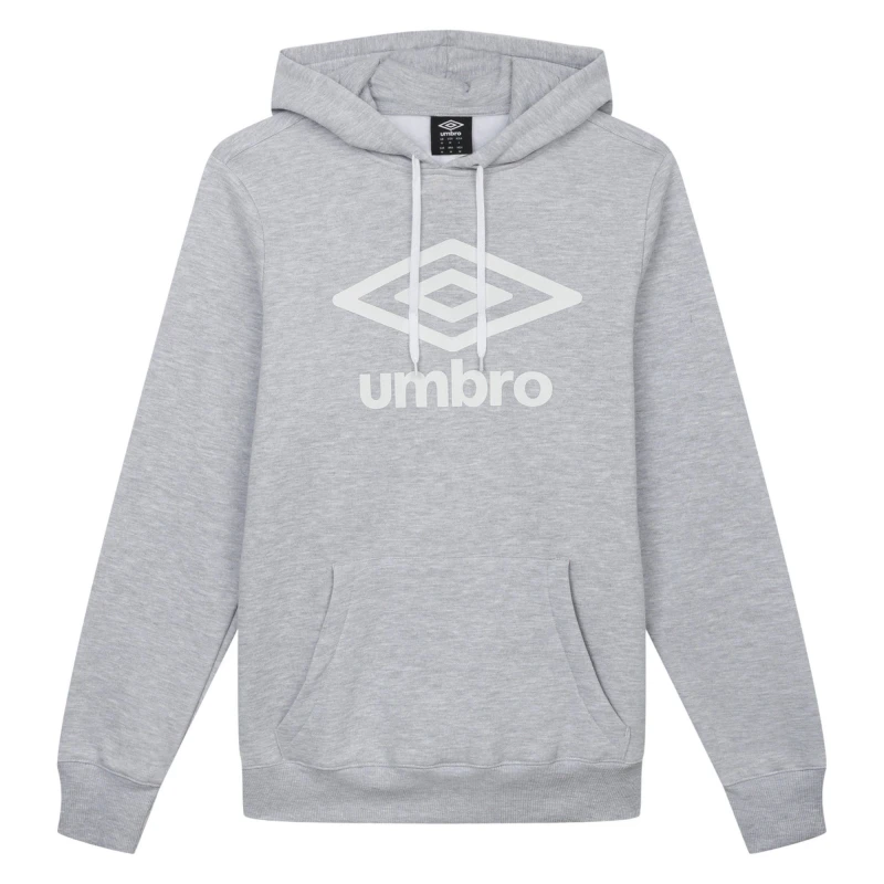Image of Umbro Umbro Men Logo Hoodie in Grey Size: Small Grey S Male 5063470883318