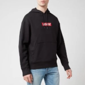 Image of Levis Mens Relaxed Graphic Hoodie - Mineral Black - XL