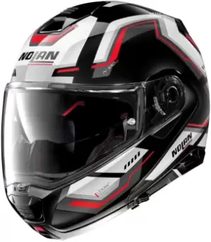 Image of Nolan N100-5 Upwind N-Com Helmet, black-white-red, Size XL, black-white-red, Size XL