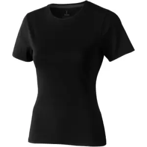 Image of Elevate Womens/Ladies Nanaimo Short Sleeve T-Shirt (M) (Solid Black)