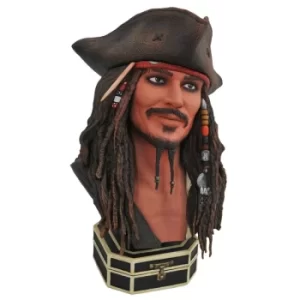 Image of Pirates of the Caribbean Legends in 3D Bust 1/2 Jack Sparrow 25 cm