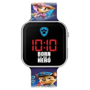 Image of Nickelodeon Paw Patrol Blue LED Watch with Printed Silicone Strap PWM4021