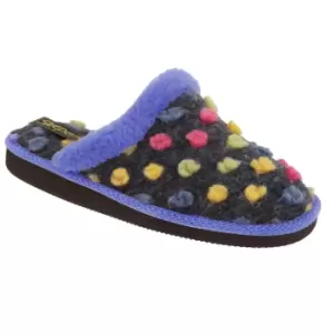 Image of Sleepers Womens/Ladies Donna Mule Slippers (9 UK) (Blue/Multi)