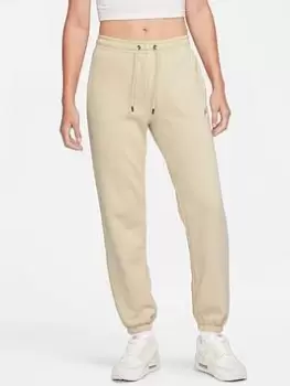 Image of Nike Nsw Essential Fleece Loose Pant - Beige, Beige Size XL Women