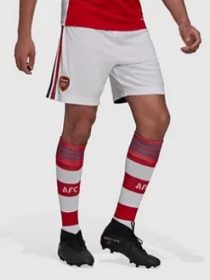 Image of adidas Arsenal Mens 20/21 Home Short, White Size M Men