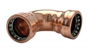 Image of Wickes Copper Pushfit Elbow - 22mm