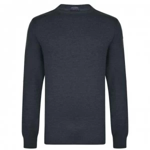 Image of Paul And Shark Patch Sweatshirt - Charcoal 067