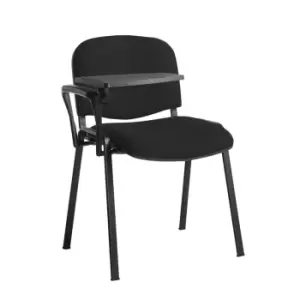 Image of Dams MTO Taurus Meeting Room Stackable Chair with Black Frame and Writing Tablet
