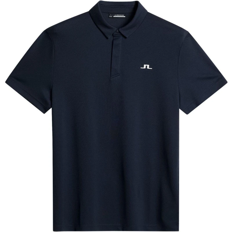 Image of J Lindeberg Golf Mens Short Sleeve Performance Polo Shirt JL Navy male Small