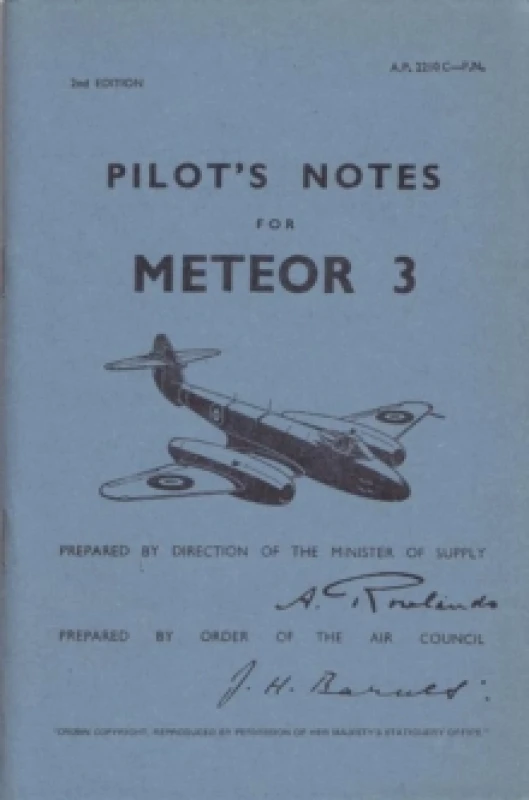 Image of Meteor III Pilot's Notes. Paperback Books