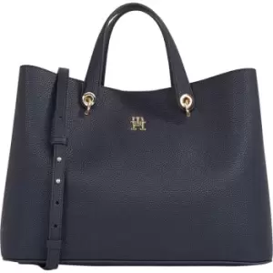 Image of Tommy Hilfiger Th Emblem Satchel - Blue