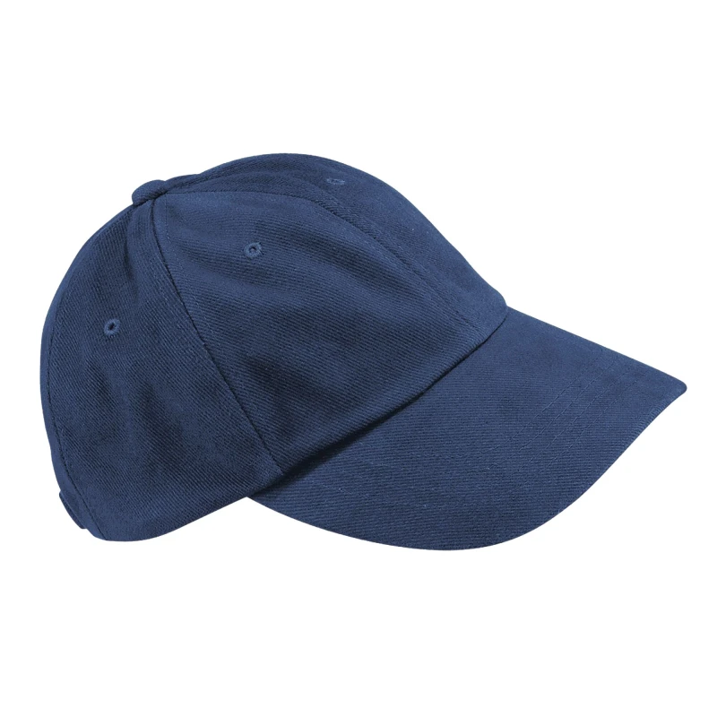 Image of Beechfield Beechfield Men Heavy Brushed Cotton Low Profile Cap in Navy Navy One Size Male 5063377402988