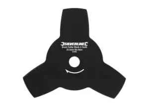 Image of Silverline 633965 Brush Cutter Blade 3-Tooth 25.4mm Bore