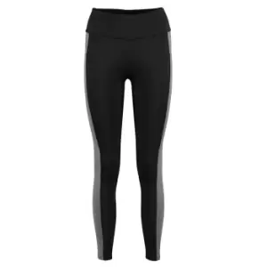 Image of Gamegear Womens/Ladies Contrast Leggings (14) (Black/Grey Melange)
