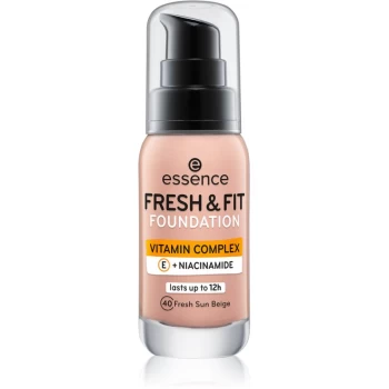 Image of Essence Fresh & Fit Liquid Foundation Shade 40 Fresh Sun Beige 30ml