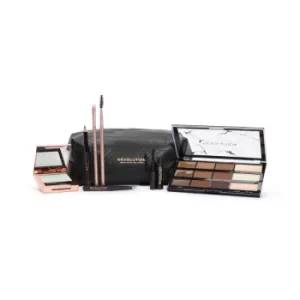Image of Makeup Revolution Brow Shaping Kit With Bag Gift Set