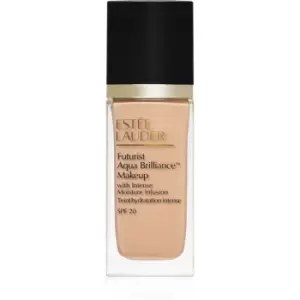 Image of Estee Lauder Futurist Aqua Brilliance Makeup SPF 20 hydrating foundation shade 1W1 Bone 30ml