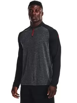 Image of Under Armour Training Tech 2.0 Novelty 1/4 Zip Top - Black Size M Men